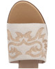 Dingo Women's White Lasso Embroidered Flat Sandal