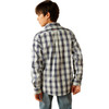 ARIAT Ariat Boy's Navy & Cream Plaid Pro Curtis Button Up Shirt 