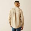 ARIAT Ariat Men's Khaki Lightweight Solid Twill Classic Fit Shirt 