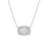 SpurWest Silver Initial "D" Mini Belt Buckle Necklace