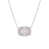 SpurWest Silver Initial "T" Mini Belt Buckle Necklace