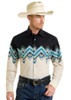 PANHANDLE SLIM Panhandle Slim Men's Natural Aztec Border Southwestern Shirt 
