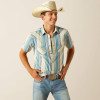 Men's Ariat Hilton Retro Fit Shirt In Off White