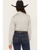 CINCH Cinch Women's Gray Tencel Stripe Button Down Western Shirt 