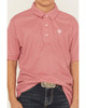 Ariat Boy's Scooter/Red Geo Print Button-Down Polo