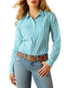 Ariat Women's Peacock Stripe Kirby Pro Button Down Shirt