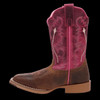 DAN POST Dan Post Girl's Tan & Pink Salina Western Leather Boot 