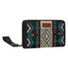 Wrangler Montana West Women's Black Southwestern Embroidered Wallet