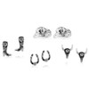 Montana Silversmiths Women's Silver Boot Scootin' Post Earring Set