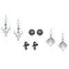 Montana Silversmiths Women's Silver On The Plains Earring Set