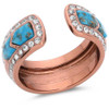 MONTANA SILVERSMITH Montana Silversmiths Women's Copper & Turquoise Majestic Dunes Ring 