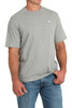 Cinch Men's Gray Solid Logo Tee