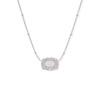 SPUR WEST Spur West Silver Ultra Mini Belt Buckle Initial "I" Necklace 