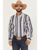 Cinch Men's Navy Striped Button Down Western Shirt