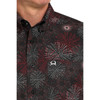 Cinch Men's Black Button Down Performance Stretch Firework Shirt