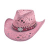 Bullhide Pink Magnificent Straw Western Hat