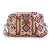 Montana West Wrangler Dark Pink Aztec Dual Sided Print Crossbody Purse 