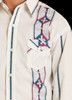 Panhandle Slim Boy's Cream Modern Vintage Diamond Stripe Snap Shirt