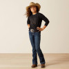 Girl's Ariat Black Booted Logo Sweatshirt