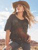 WRANGLER Wrangler Women's Wild Horses X Lainey Wilson Horse Oversized Tee 