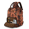 MONTANA WEST Montana West Wrangler Dark Brown Vintage Retro Cowboy Cool Print Backpack 