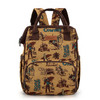 MONTANA WEST Montana West Wrangler Dark Yellow Vintage Retro Cowboy Cool Print Backpack 