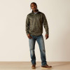 ARIAT Ariat Men's Green Treebark Camo Caldwell Logo 1/4 Zip Sweater 