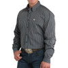 CINCH Cinch Men's Charcoal Stripe Button Down Western Shirt 