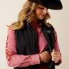 Ariat Black Logo Softshell Vest For Women