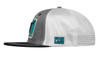 Ropesmart Heather Gray Fitted Teal Patch Cap