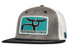 Ropesmart Heather Gray Fitted Teal Patch Cap
