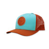 ROPESMART Ropesmart Ocean Blue Leather Circle Patch Cap 