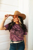 WILD JUNKIE Wild Junkie Maroon Cowboy Up Graphic Tee 