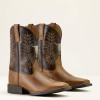 ARIAT Ariat Kid's Desert Brown/Thunder Brown Stampede Western Boot 
