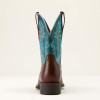 Ariat Women's Round Up Filly Wide Square Toe Western Boots - Oiled Teak