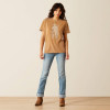 ARIAT Ariat Women's Toasted Coconut Mineral Wash Buckaroo T Shirt 