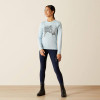 ARIAT Ariat Girl's Skyway Long Sleeve Happy T Shirt 