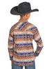 Rock & Roll Denim Boy's Multicolor Aztec Print Snap Shirt