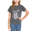 Rock & Roll Denim Girl's Black Raglan Sleeve Graphic Tee