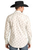 PANHANDLE SLIM Rock & Roll Denim Men's Cream Floral Slim Fit Snap Shirt 