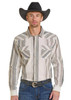 Panhandle Slim Men's Tan Modern Vintage Natural Stripe Snap Shirt