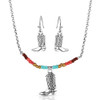 MONTANA SILVERSMITH Montana Silversmiths Women's Multicolor Colorstruck Cowboy Boot Jewelry Set 