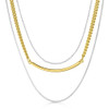 MONTANA SILVERSMITH Montana Silversmiths Women's Silver & Gold Effortless Layered Necklace 