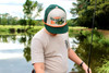 Red Dirt Khaki & Green Hooked Logo Patch Snapback Cap