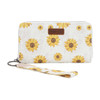 MONTANA WEST Montana West Wrangler Women's Beige Sunflower Print Wallet 
