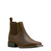 ARIAT Ariat Kid's Distressed Brown Booker Chelsea Wide Square Toe Western Boot 