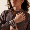 ARIAT Ariat Men's Brown Wrinkle Free Arthur Classic Fit Shirt 