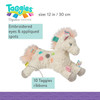 Mary Meyer Multicolor 12" Taggies Painted Pony Soft Toy