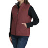 CINCH Cinch Women's Burgundy & Grey Reversible Vest 