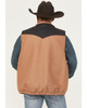 CINCH Cinch Men's Brown/Black Wooly Concealed Carry Large Vest 